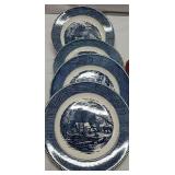Currier & Ives plates. The Old Grist Mill print.