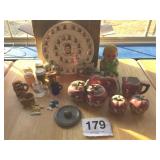 APPLE SUGAR, CREAMER, ETC, PRESIDENT PLATE