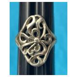 Sz.7 Sterling Silver Ring 4.51 Grams