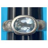 Sz.8.5 Sterling Silver Ring 4.22 Grams