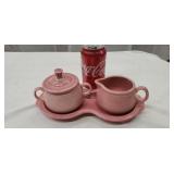 Fiesta Ware Creamer & Sugar