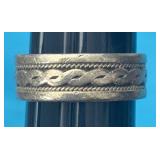 Sz.9 Sterling Silver Ring 8.00 Grams