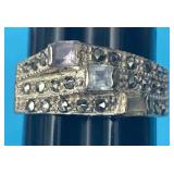 Sz.8 Sterling Silver Ring 6.20 Grams