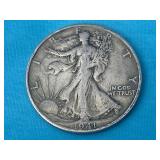 1941-S Walking Liberty Silver Half Dollar