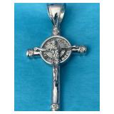 Sterling Silver Religious Pendant 22.40 Grams