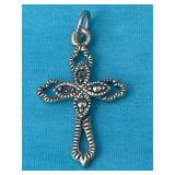 Sterling Silver Cross Pendant 1.27 Grams