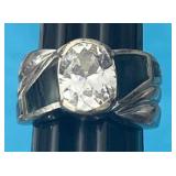 Sz.6 Sterling Silver Ring 6.84 Grams