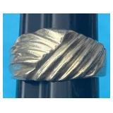 Sz.8.5 Sterling Silver Ring 8.24 Grams