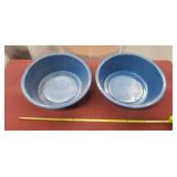 (2) Enamel Wash Basin