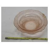 Vintage Pink Depression Glass Bowl
