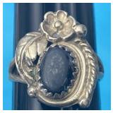 Sz.4 Sterling Silver Ring 2.64 Grams