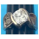 Sz.7 Sterling Silver Ring 6.34 Grams