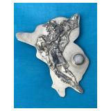 Sterling Silver & Opal Pin 12.12 Grams