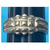 Sz.9.5 Sterling Silver Ring 6.31 Grams