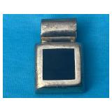 Sterling Silver & Onyx Pendant 8.20 Grams