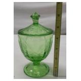 Green Depression Candy Dish