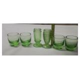 Green Depression Glassware