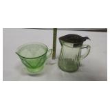Green Depression Glassware