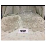 PUNCH BOWL SET IN WITH CUPS