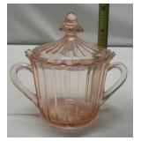 Pink Depression Sugar Dish