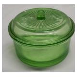 Green Depression Glassware Dish