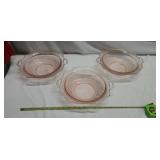 Mayfair Open Rose Pink Depression Glassware