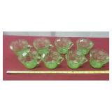 Green Depression Glassware