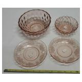 Pink Depression Glassware