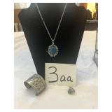 TURQUOISE NECKLACE, RING, & BRACELET