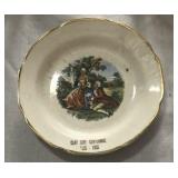 CLAY CITY, IL CENTENNIAL PLATE 1855-1955
