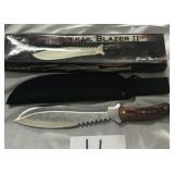 TRAIL BLAZE II FROST CUTLERY & CASE NIB
