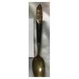 VINTAGE SIAM THAILAND DESIGN BRONZE SPOON