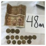 URUGUAY MONEY & COINS ARE 1960