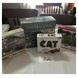 PUZZLES, ONE HAS NEVER BEEN OPENED