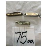 3 POCKET KNIVES
