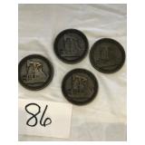 1980 OILFIELD ORIGINAL COASTERS SET