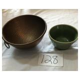 2 BOWLS, ONE COPPER, ONE CROCK