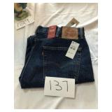 NEW MENS 505 LEVI JEANS 38 X 32