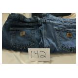 USED CARHARTT 38 X 30 & 36 X 30
