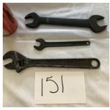 OLD JH WILLIAMS & CO 10" WRENCH, BOSCH