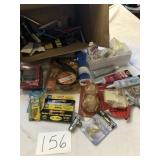 SOME NEW, BOX OF SHOP STUFF