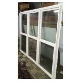 New  71" 1/2"  tall. X 96" with large 3 windows