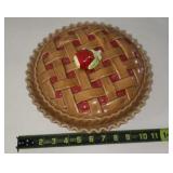 Apple Pie Stoneware Saver with recipe