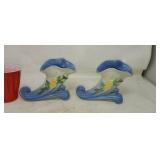 Weller cornucopia two vases R-7