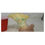 Hull cornucopia W-7-7 1/2" vase.