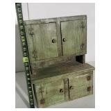 Primitive Antique Salesman Sample Wooden Cupboard