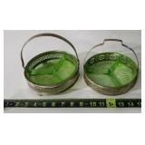 Green Depression Divided Dishes
