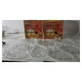 Federal Glass Homestead Snack Sets
