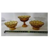 Amber Moon & Stars Glassware