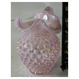 Fenton Iridescent Hobnail Pitcher